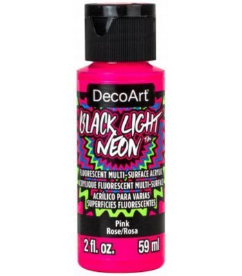 DecoArt Black Light Neon - Pink 2oz